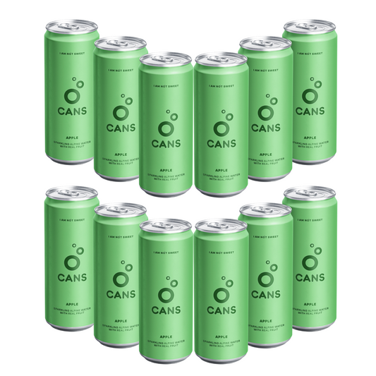CANS Sparkling Water Apple  | (12x 330ml)