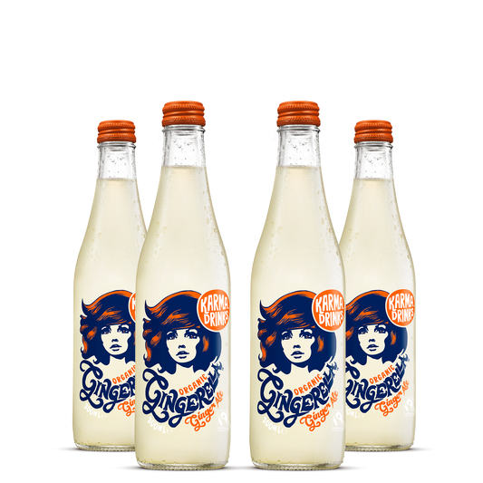 Karma Drinks Gingerella Bottle | Soft Drink (4 x 300ml)