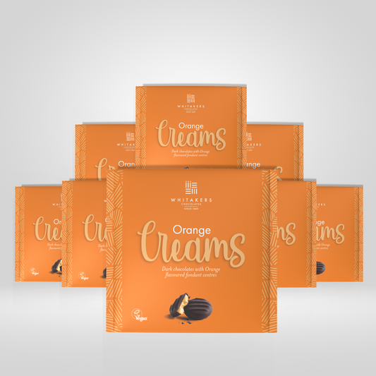 Whitakers Chocolates Dark Chocolate Orange Fondant Creams | (8 x 75g )